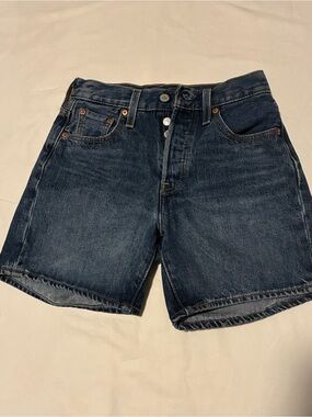 Classic Dark Blue Denim Women's Shorts